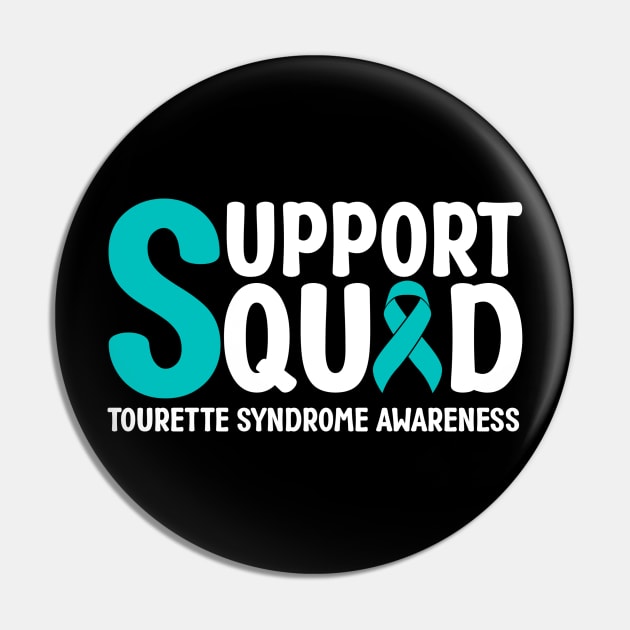 Support Squad Tourette Syndrome Awareness Pin by Geek-Down-Apparel