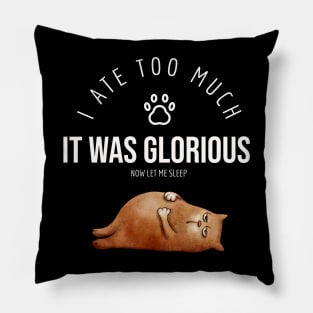 I Ate Too Much It Was Glorious Pillow