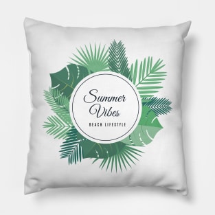 Summer vibes / Beach lifestyle Pillow