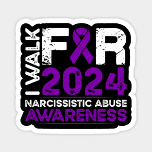 Narcissistic Abuse Awareness 2024 Walk Magnet