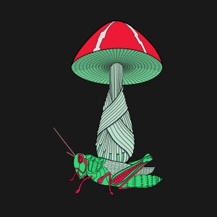 Mushroom and Grasshopper T-Shirt