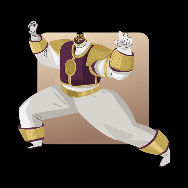 white power ranger by Ninja banana