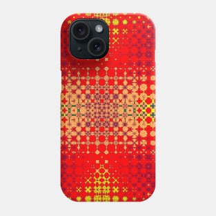 Warn and Shiny colors red, yellow, orange pattern Phone Case