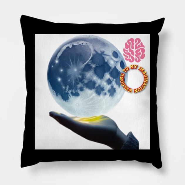 Brain and cerebellum Pillow by Avocado design for print on demand