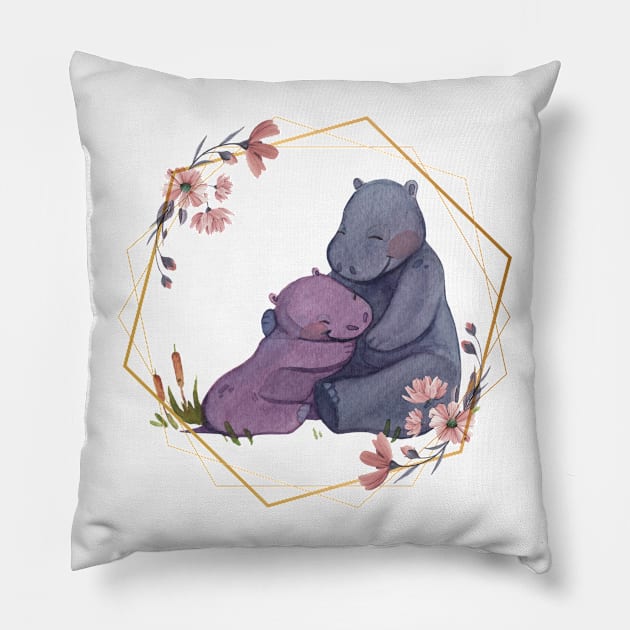 Hippynest Hippo Pillow by NICHE&NICHE