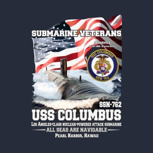 USS Columbus SSN-762 Submarine veterans T-Shirt