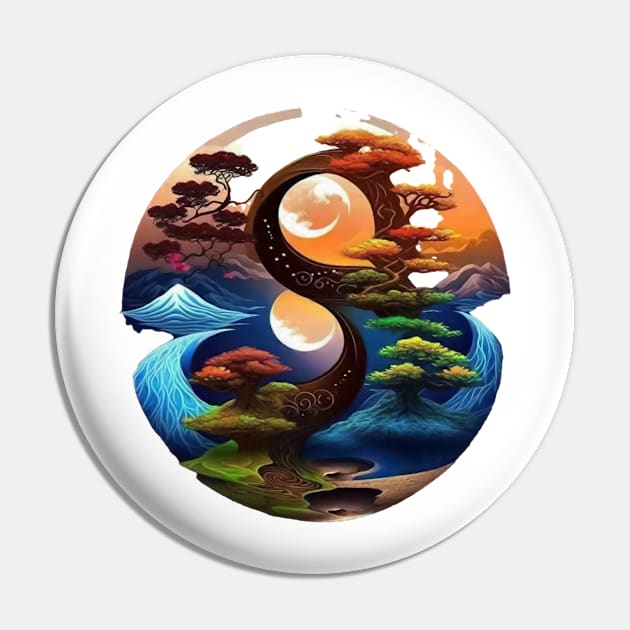 yin - yang Pin by CRAZYMAN