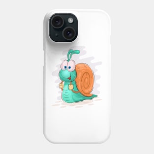 Fast Cartoon Snail. Phone Case