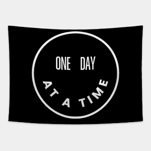 One Day At A Time Circle Tapestry