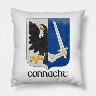 Connacht  / Irish Vintage Style Crest Coat Of Arms Design Pillow