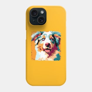 Miniature American Shepherd Pop Art - Dog Lover Gifts Phone Case