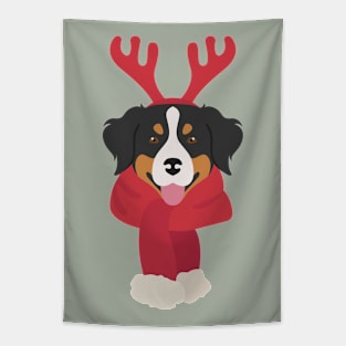 Christmas Bernese Mountain Dog Tapestry