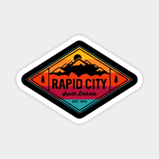 Vintage Rapid City South Dakota Mountain Outdoors Magnet