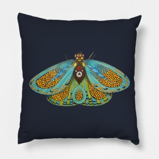 psychedelic butterfly Pillow