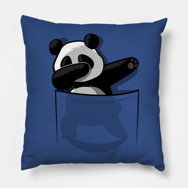 Dabbing Pocket Panda Pillow by albertocubatas