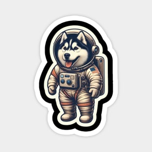 Husky Astronaut Magnet