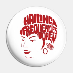 Uhura, Hailing Frequencies Open, Star Trek Original Series, Red Pin