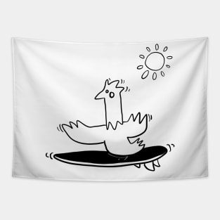 surfer chicken Tapestry