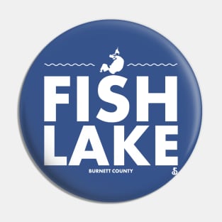 Burnett County, Wisconsin - Fish Lake Pin