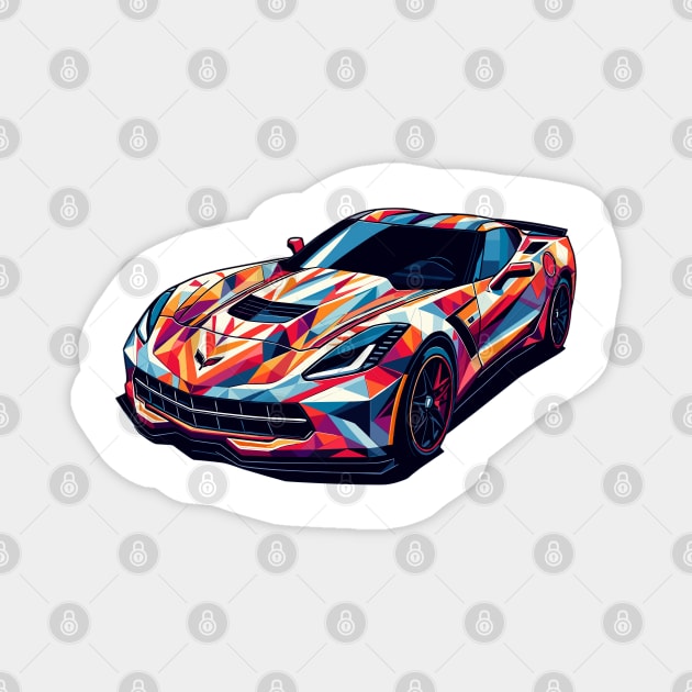 Chevy Corvette Magnet by Vehicles-Art