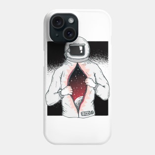 Astronaut With Universe Inside Phone Case
