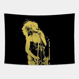 YELLOW TINA TURNER QUEEN Tapestry