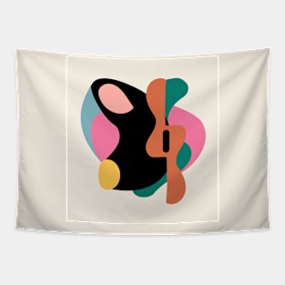 Organic Colorful Abstraction Tapestry