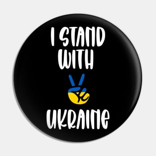 I Stand with Ukraine Pin