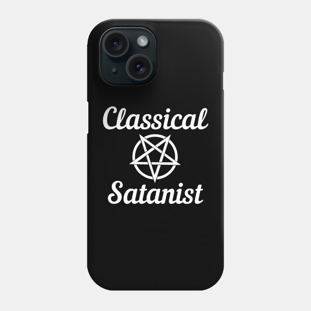 Classical Satanist with Inverted Pentagram Phone Case by TraditionalWitchGifts