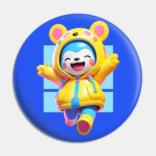 AKBLM - GLOMPY KUMA くま| KAWAII ANIME CONVENTION MASCOT Pin