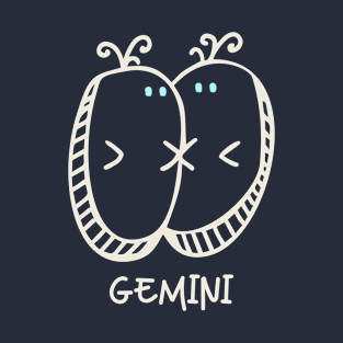 Gemini Zodiac Doodle T-Shirt