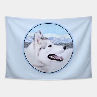 Siberian Husky (Silver and White) Tapestry