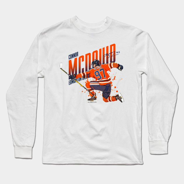 Edmonton Oilers Connor McDavid Logo Long sleeve shirt