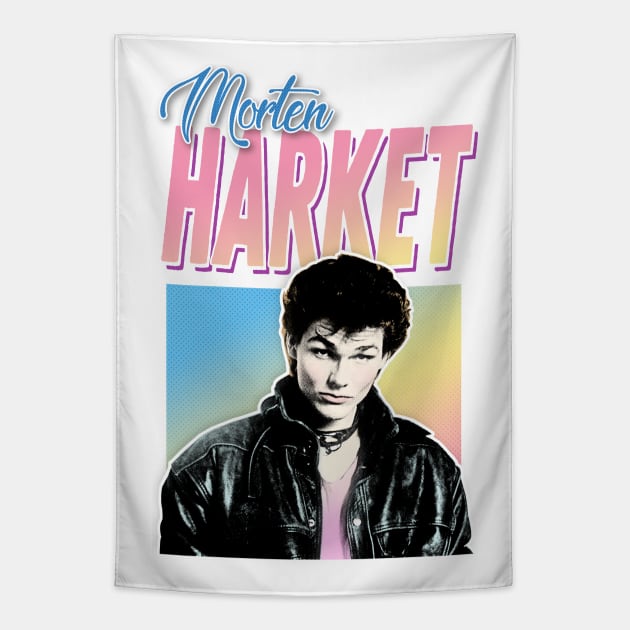 Vintage Styled 80s Morten Harket Aesthetic Design Tapestry by DankFutura