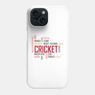 Cricket, Cricket Words Phone Case