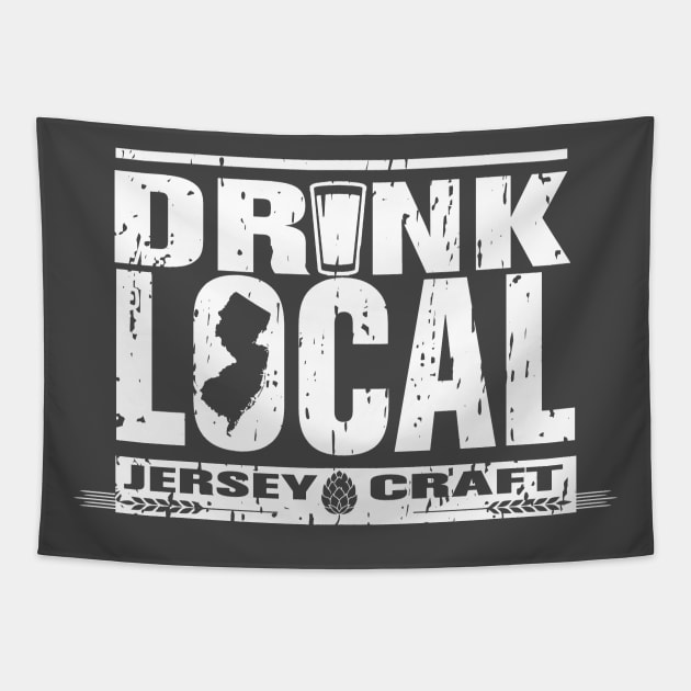 2 Sided NJ DRINK LOCAL Tapestry by ATOMIC PASSION