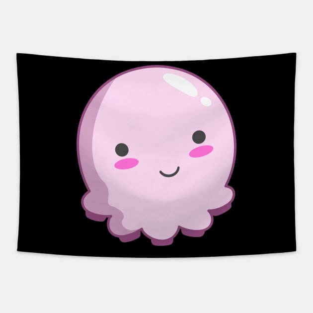 Cute Octopus Tapestry by Foxxy Merch