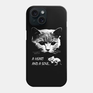 Cat & Mouse - one heart and one soul Phone Case