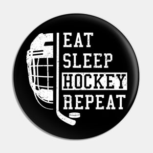 Eat Sleep Hockey Repeat Pin