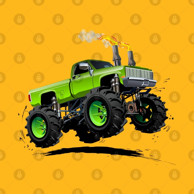 Cartoon monster truck by Mechanik