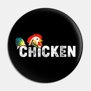 funny Chicken Pin