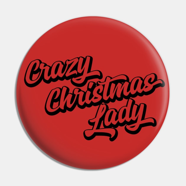 Crazy Christmas Lady Pin by Archie & Ainslie