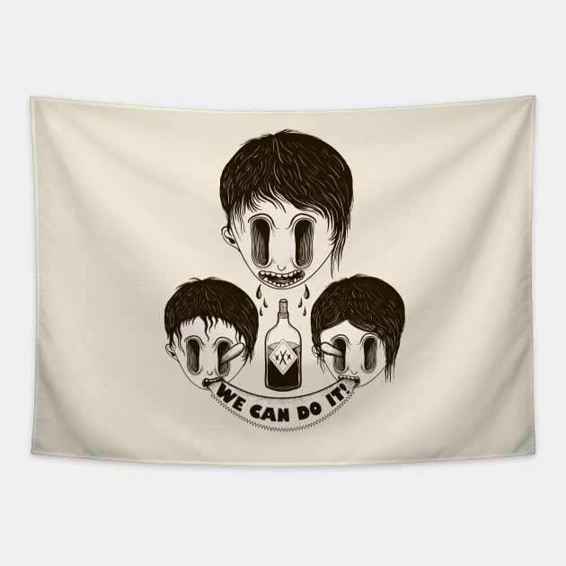 We Can Do It! Tapestry by Yeroma