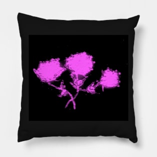 PINK GLASS ROSES Pillow