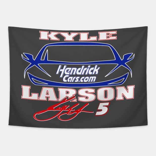 #5 Kyle Larson Fan Car Tapestry by Lifeline/BoneheadZ Apparel