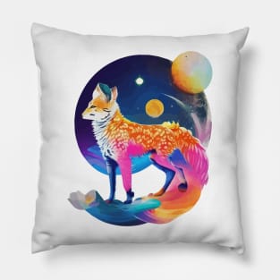 Cosmic Creatures - Where Animals and Stars Align Pillow