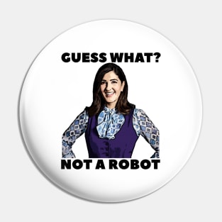 Janet Not a Robot Pin