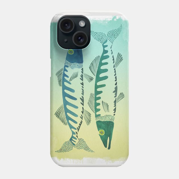 fish duo Phone Case by CatCoq