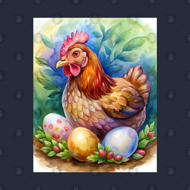 Easter Egger Chicken by Joker Dads Tee