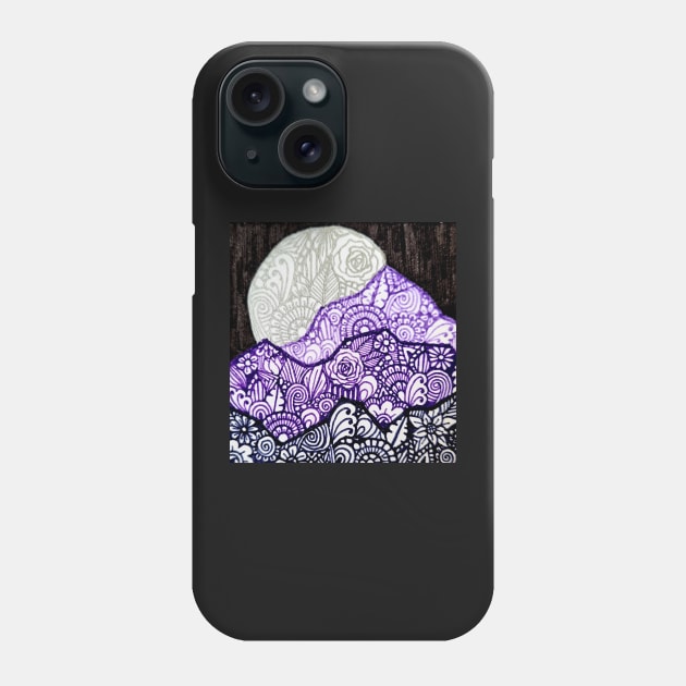 Zentangle Nightscape Phone Case by TheHermitCrab